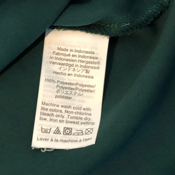 J Crew Women's Dark Green Sleeveless Tank Top with Ladder Trim - Picture 8 of 10